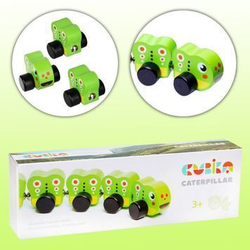Дерев'яна іграшка Гусениця Cubika 01108570 фото