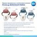 Canpol babies Кружка тренувальна з силіконовим носиком FirstCup 150 мл BONJOUR PARIS - блакитна 01237103 фото 4