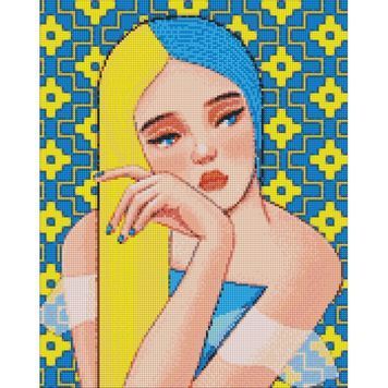 Набір з алмазною мозаїкою Ідейка "Непохитна @mosyakart" 40х50см АМО7243 01220120 фото