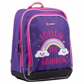 Рюкзак шкільний каркасний SMART PG-11 "Follow the rainbow", фіолетовий 557588 01196835 фото