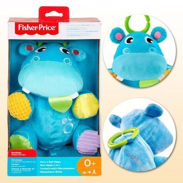 Плюшева іграшка Бегемотик-кулька Fisher-Price GFC35 01060231 фото