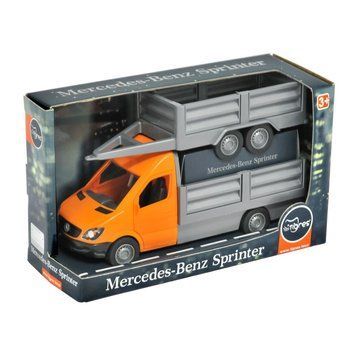 Автомобиль "Mercedes-Benz Sprinter" бортовой с прицепом (оранжевый), Tigres 39667 01221799 фото