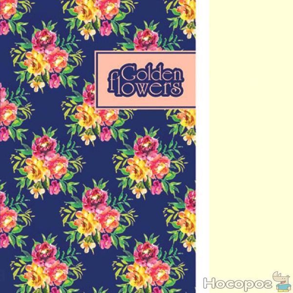 Блокнот TM Profiplan "Golden flowers" dark blue, А5 01095453 фото