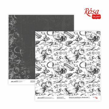 Бумага для скрапбукинга &bdquo;Recipe book&ldquo; 1, двусторонняя, 30,48х30,48см, 200г/м2, ROSA TALENT 579576 фото