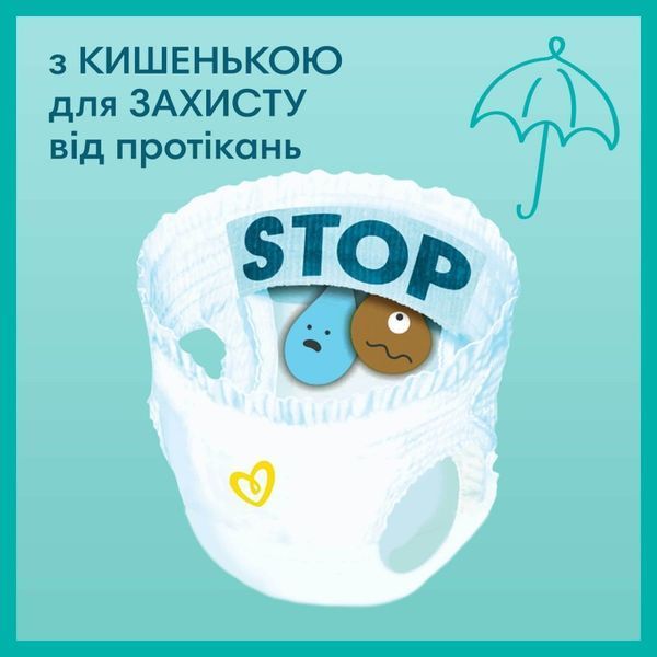 PAMPERS Дитячi одноразові підгузники-трусики Pants Junior (12-17 кг) Максі Упаковка 42 42шт 01227716 фото