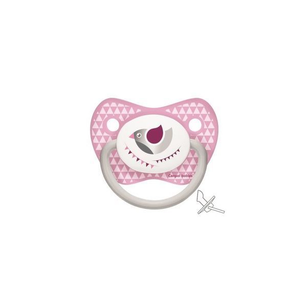 Canpol babies Пустушка силіконова симетрична 0-6 м-ців Cupcake - рожева [23/282_pin] 922847 фото