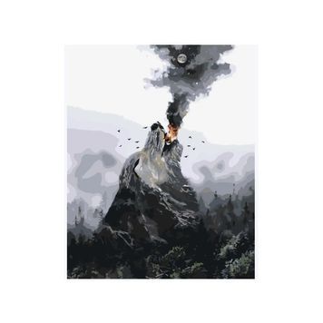 Картина за номерами ORIGAMI "Вовк-загадка", 40*50 LW3103 01227521 фото