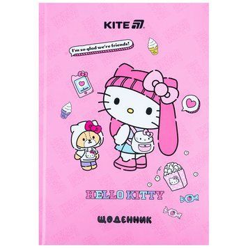 Щоденник шкільний Kite Hello Kitty HK25-262-2, тверда обкладинка 01253524 фото