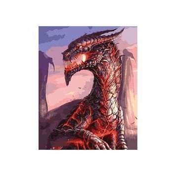 Картина за номерами ORIGAMI "Дім дракона. Червоний дракон", 40*50 LW3250 01227476 фото