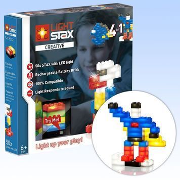 Конструктор LIGHT STAX з LED підсвічуванням Creative 4в1 реакція на звук світлом LS-S12012 01159270 фото