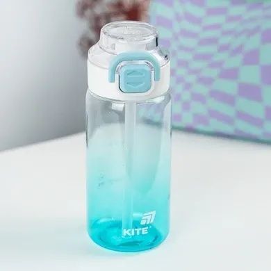 Пляшечка для води, 600 мл, блакитна KITE K25-1212-2 01259736 фото