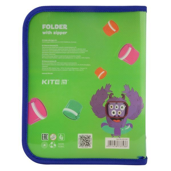 Папка на блискавці Kite Jolliers B5 K19-203 129516 фото