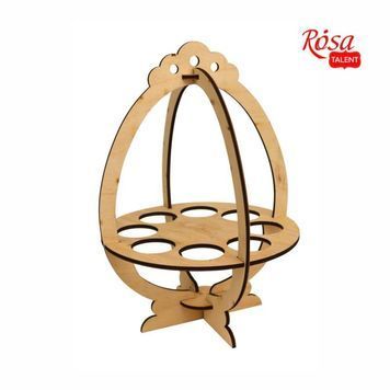 Подставка для яиц &bdquo;Корзинка&ldquo; 2, фанера, 19,6х19,2х27,2см, ROSA TALENT 897143 фото