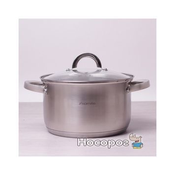 Каструля Kamille 5622S з нержавіючої сталі з кришкою 4.5л 925844 фото
