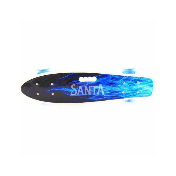 Скейт Пенни борд С 70822 (8) Best Board, 4 вида, дека с ручкой, подшипники ABEC-7, колеса СВЕТЯЩИЕСЯ 01089696 фото