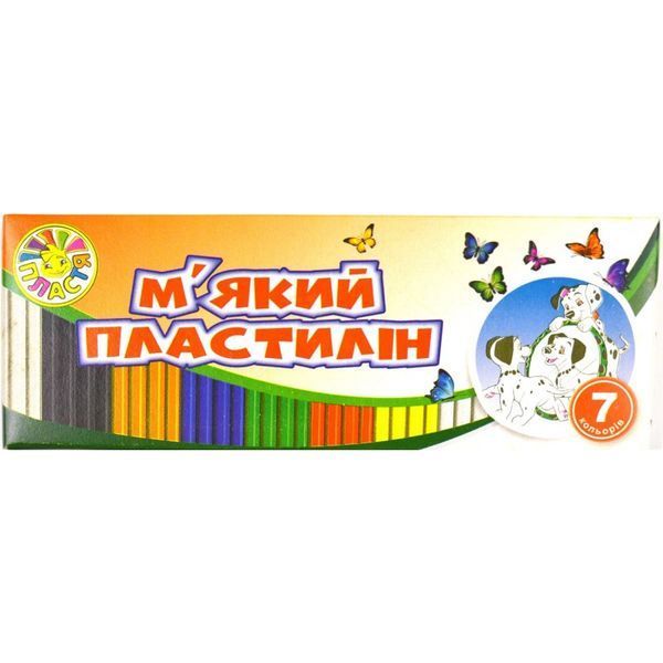 Пластилин Пласта мягкий 7 цветов 588472 фото
