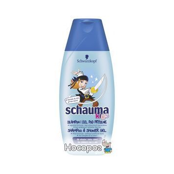 Шампунь-Гель для душа для хлопчиків Schauma Kids без сліз і сплутування 250 мл (3838824167664) 932317 фото