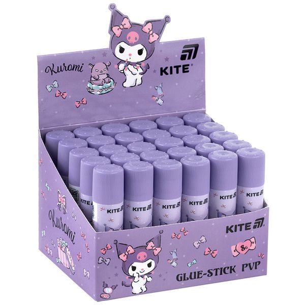 Клей-карандаш с индикатором PVP Kite Kuromi HK25-130-2,8 г 01253563 фото