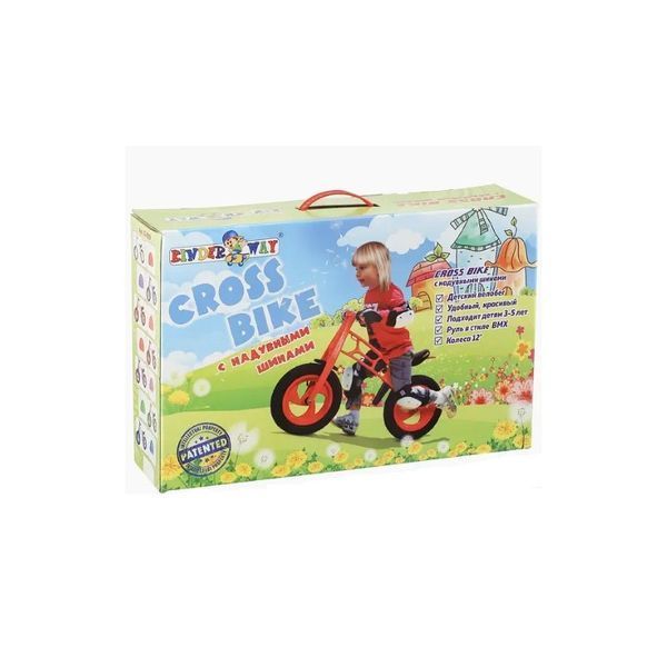 Велобег 12", с надувн. шинами (Cross bike) KW-11-018 мікс 897765 фото
