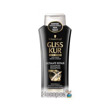 Шампунь Gliss Kur Ultimate Repair для поврежденных и сухих волос 400 мл (9000100663410) 932339 фото