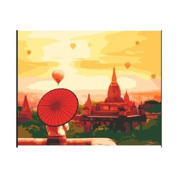 Картина за номерами SANTI "Бірма, що зачаровує", 40*50 см. 953952 01218927 фото