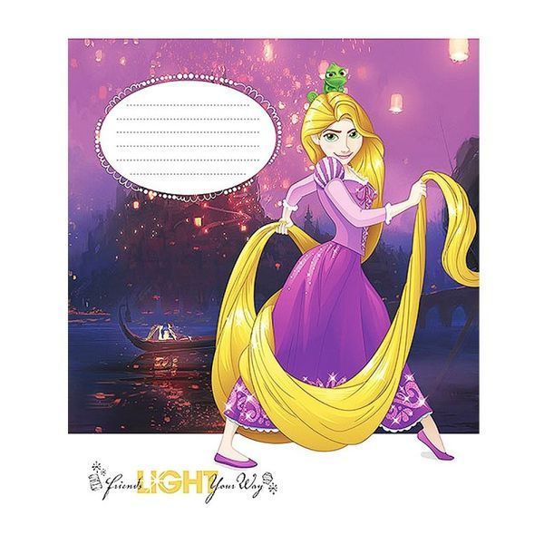 Зошит Школярик 24 лін глітер "Disney" "Star" (10/25/400) 101399 фото