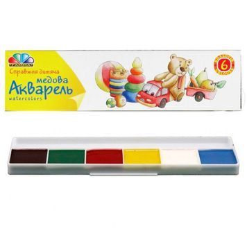 Фарби Акварель медова Гамма 311032 6 кол 558306 фото