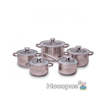 Набір каструль з ковшем Kamille 4506S з нержавіючої сталі 10 предметів 925801 фото