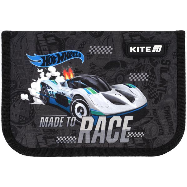 Пенал без наполнения Kite Hot Wheels HW25-621, 1 отделение, 1 отворот 01253605 фото