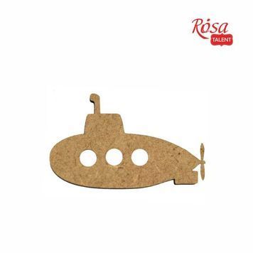 Мини-заготовка &bdquo;Подводная лодка&ldquo;, МДФ, 5,4х3,3 см, 10 шт, ROSA TALENT 894167 фото