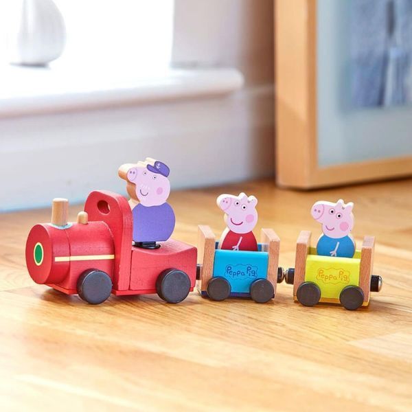 Деревянный игровой набор Peppa - ПАРОВОЗЧИК ДЕДУШКИ ПЕППЫ 01236608 фото