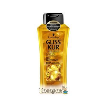 Шампунь Gliss Kur Oil Nutritive для сухих, поврежденных волос с секущимися кончиками 400 мл (9000100549837) 932338 фото