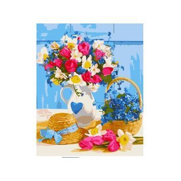 Картина за номерами в коробці SANTI "Чудовий букет", 40*50 см. 953985 01218925 фото