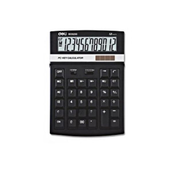 Кальк-р бухг. Deli 39200Е мiкс 12 разряд, 202х142х27 пл корп, комп клав, запомiн 4 кн 01238234 фото