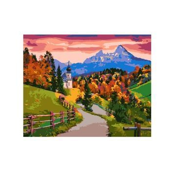 Картина за номерами в коробці SANTI "Дорога в гори", 40*50 см. 954216 01218910 фото