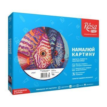 Набір, техніка акрилова живопис по номерам, "Риби", ROSA START 922690 фото