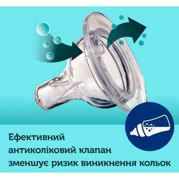 Пляшка антиколікова з широким отвором 240 мл PP Easystart Bonjour Paris синя 35/232_bl 01200251 фото