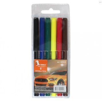Фломастери Умка ФЛ43-2 "Авто" 6 кол. 01120996 (24) 01165413 фото