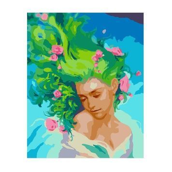 Картина за номерами SANTI "Русалонька", 40*50 см. 953954 01218955 фото