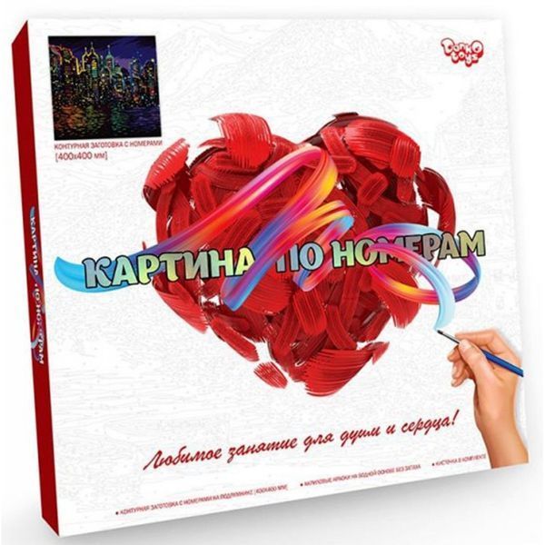 Креативное творчество Картина по номерам на холсте №1 Ночной город KpN-02-01 01108423 фото