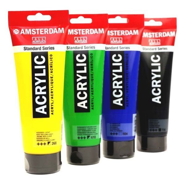 Краска акриловая AMSTERDAM, (243) Зелено-желтый, 250 мл, Royal Talens 17122430 565601 фото
