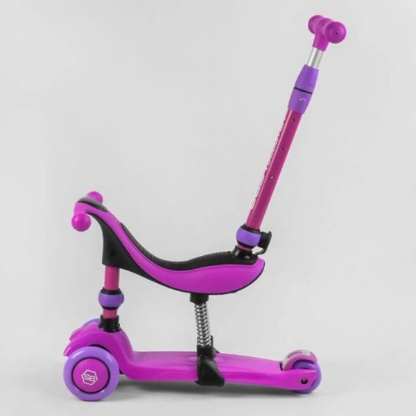 Самокат-велобег 3в1 трехколесный BS-26566 (4) Best Scooter, 3 колеса PU со светом, сиденьем, амортизатором 01227956 фото