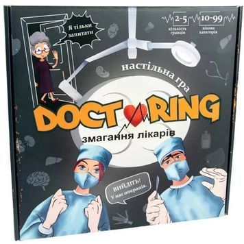 Настільна гра 30916 (укр) "Doctoring - змагання лікарів", в кор-ці 33-32-4,2 см 01223345 фото