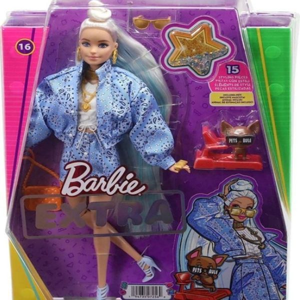 Лялька Barbie "Екстра" білявка з пучком на розпущеному волоссі HHN08 01221781 фото