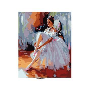 Картина за номерами в коробці SANTI "Балерина!", 40*50 см. 953981 01218904 фото