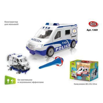 Машина-конструктор 1369 (48) Play Smart, свет, звук, в коробке [79468] 01022848 фото