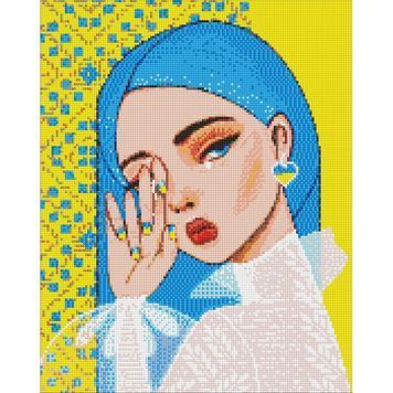 Набір з алмазною мозаїкою Ідейка "Незламна @mosyakart" 40х50см АМО7242 01220888 фото