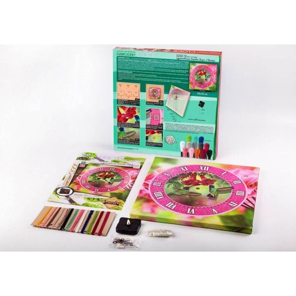 Комплект для творчества "Embroidery clock" (10), EС-01-01, 02, 03, 04, 05 567131 фото